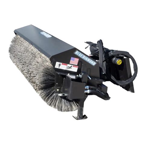 skid steer attachments broom|skid steer angle broom attachment.